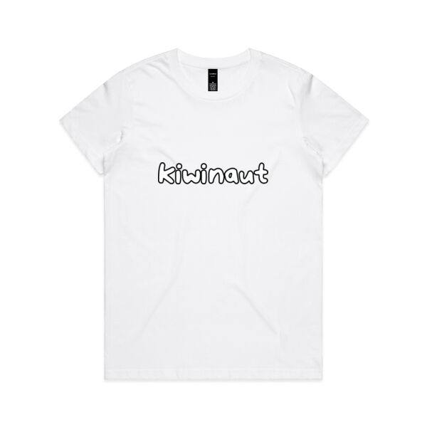 Kiwinaut Monochrome Edition - Womens Maple T-Shirt Thumbnail