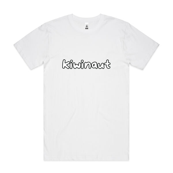 Kiwinaut Monochrome Edition - Mens Block T-Shirt Thumbnail